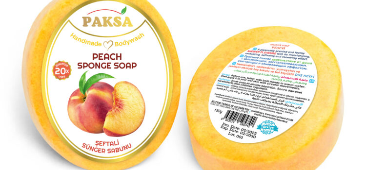 Paksa Şeftali Sünger Sabunu